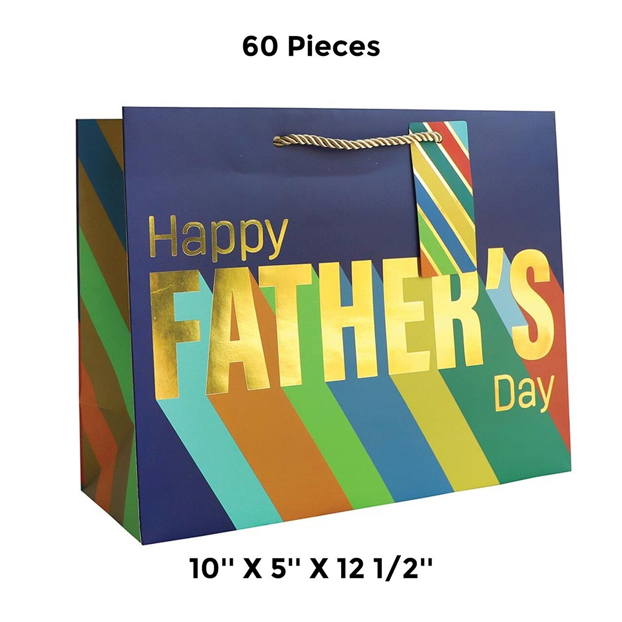 Patterned Gift Bags 10" X 5" X 12 1/2" Versatile Retail Packaging