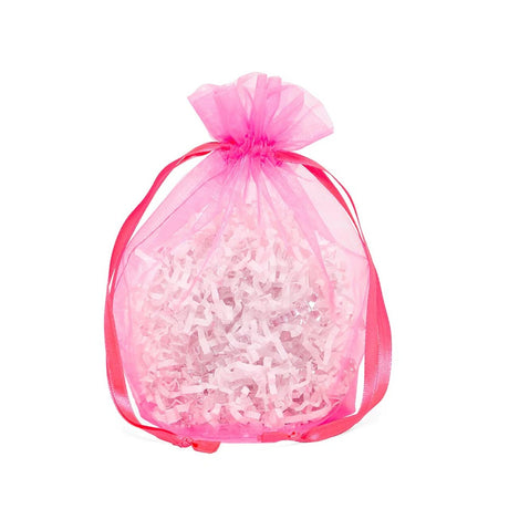 Wide Round Flat Bottom Organza Bags 6 1/2'' x 4'' x 7'' for Jewelry