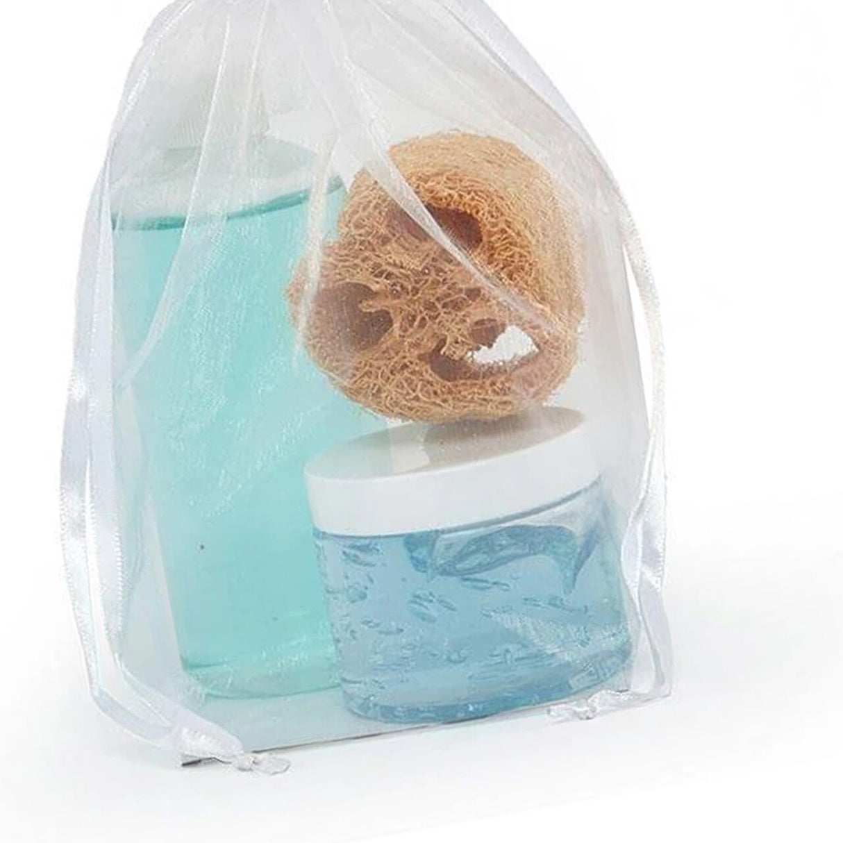 Cardboard Square Bottom Organza Bags 4'' x 4'' x 9 1/2'' for Favors