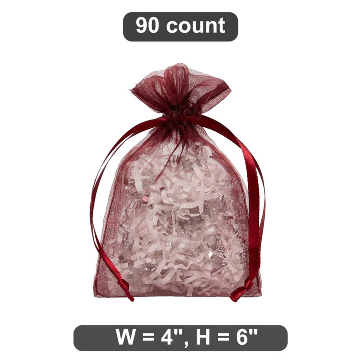 4" x 6" Organza Bag Elegant Gift Wrapping Option