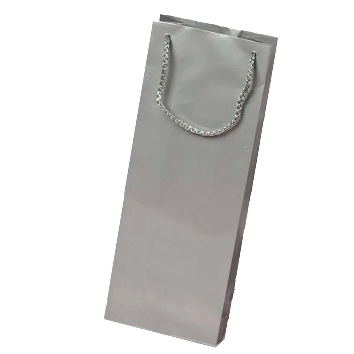 Chic Glossy Paper Wine Bottle Euro Tote 5" x 3" x 13 1/4"