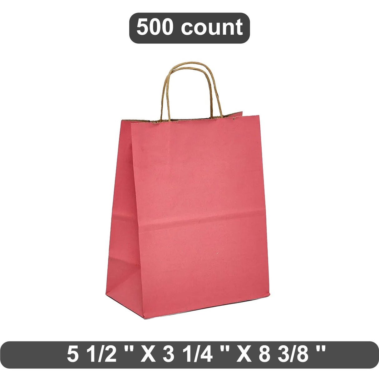 Classic Kraft Tinted Paper Bag 5.5" x 3.25" x 8.375"