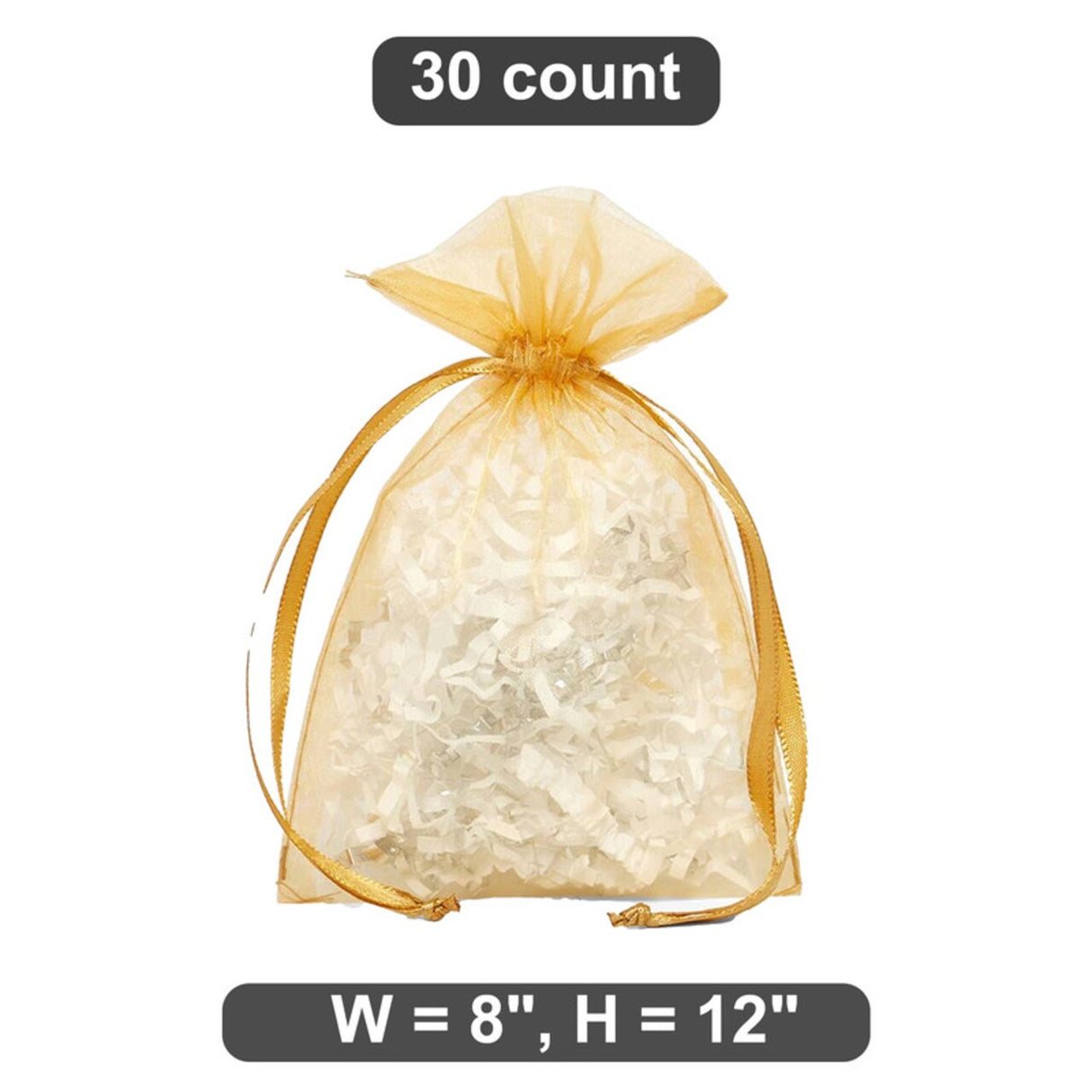 8” x 12” Organza Favor Bags Elegant Packaging Solution