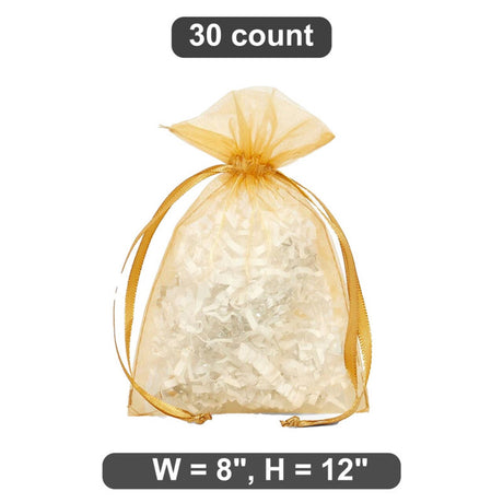 8” x 12” Organza Favor Bags Elegant Packaging Solution