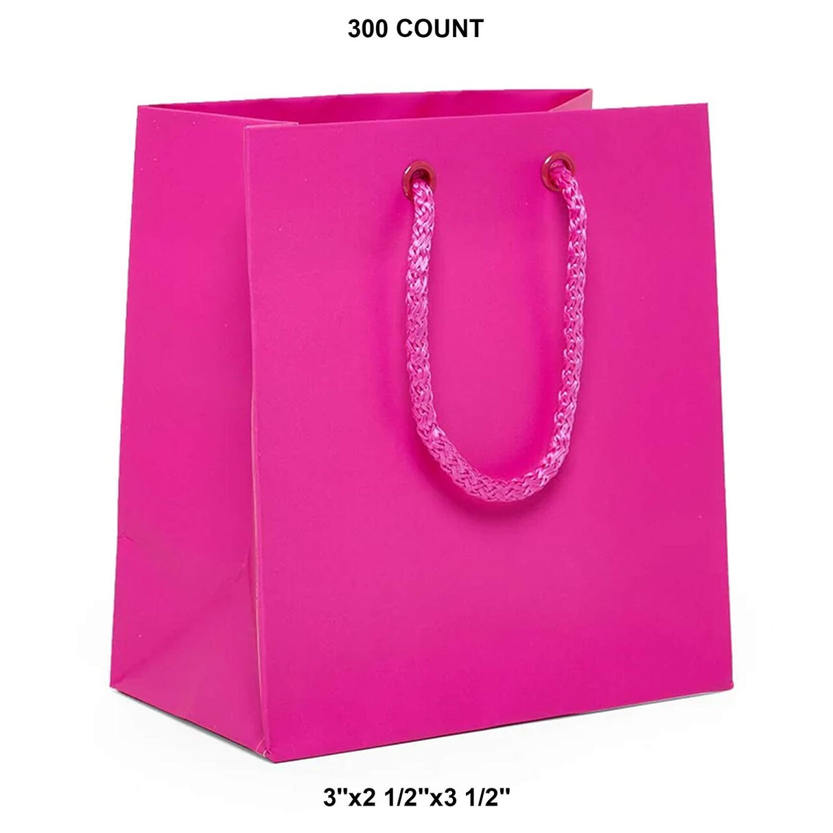 Fashionable Matte Euro Tote 3" x 2 1/2" x 3 1/2"