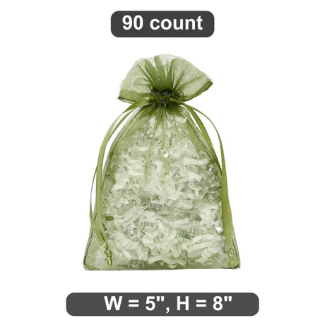 5” x 8” Sheer Organza Bags Great for Wedding Favors