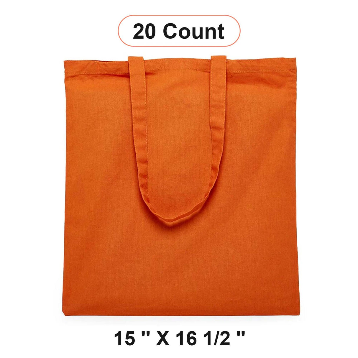 Reliable Flat Cotton Tote 15" x 16 1/2"