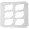 10x10 White Cupcake Box 6 Cavity Insert
