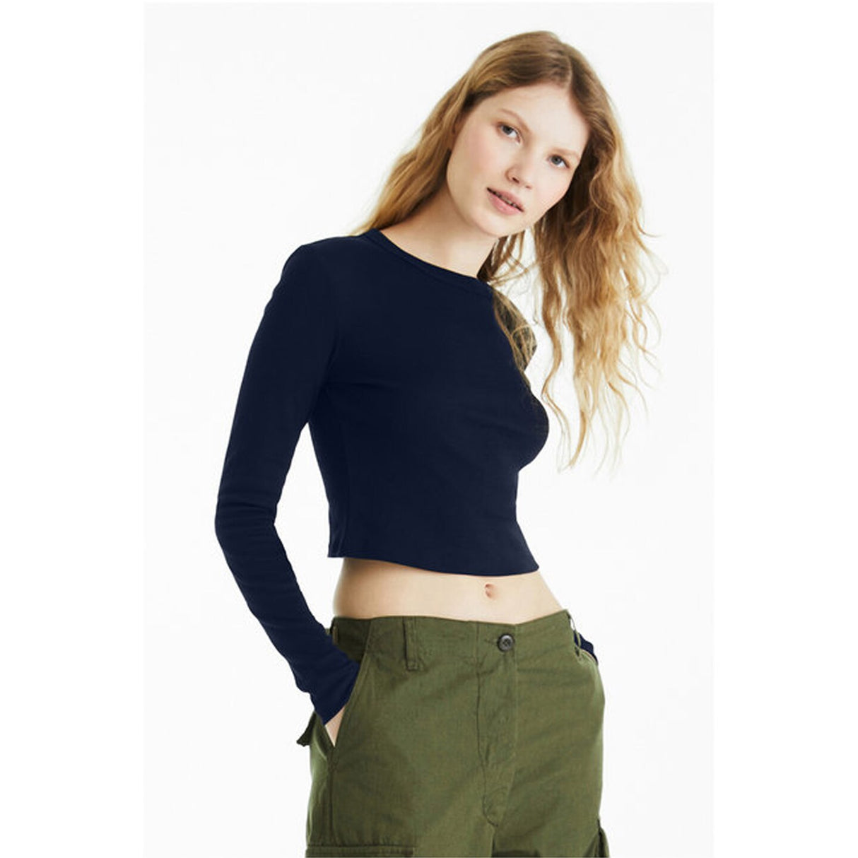 Bella + Canvas® Ladies Micro Ribbed Long Sleeve Baby T Shirt