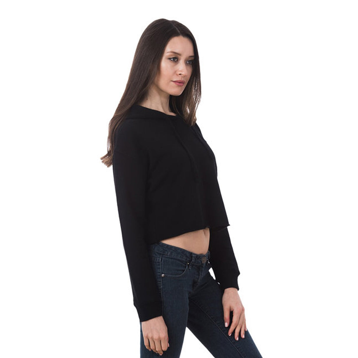 Lane Seven® Ladies Cropped Fleece Hoodie