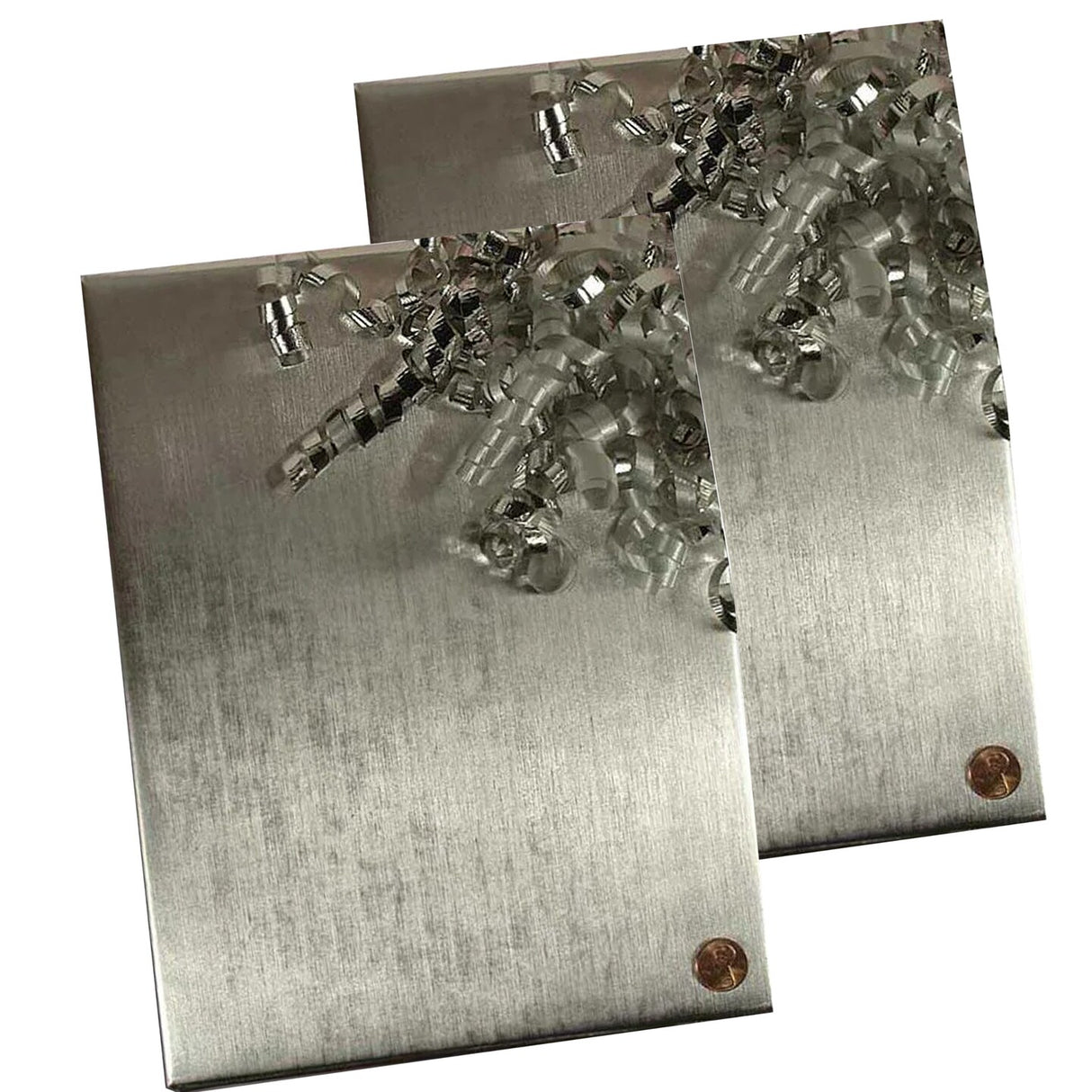 Bright Aluminum Embossed Metallic Wrapping Paper 30" x 833" Jumbo Roll