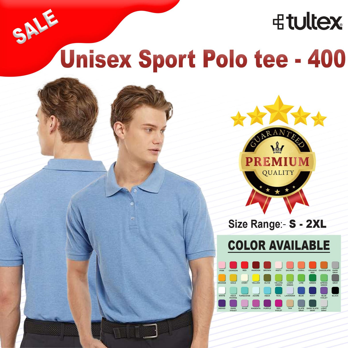 Tultex® Unisex Sport Polo tee