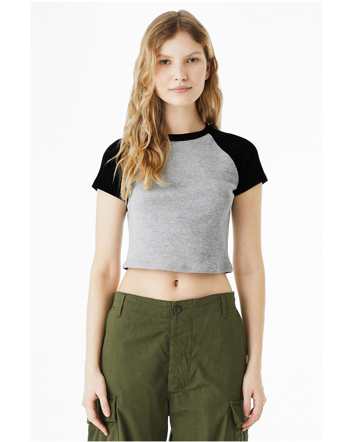 Bella + Canvas® Ladies Micro Ribbed Raglan Baby T Shirt