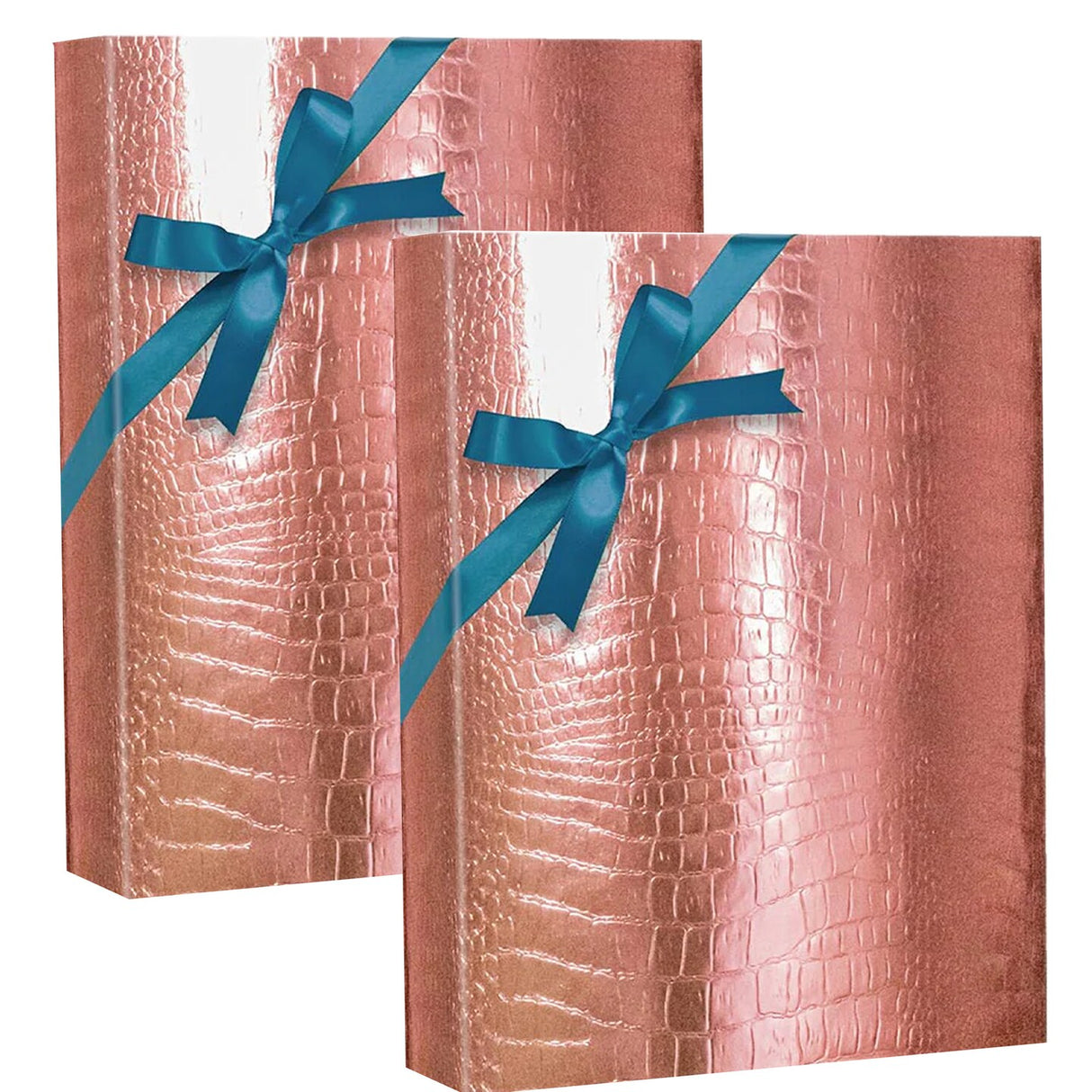 Rose Gold Embossed Metallic Wrapping Paper 26" x 417" Roll