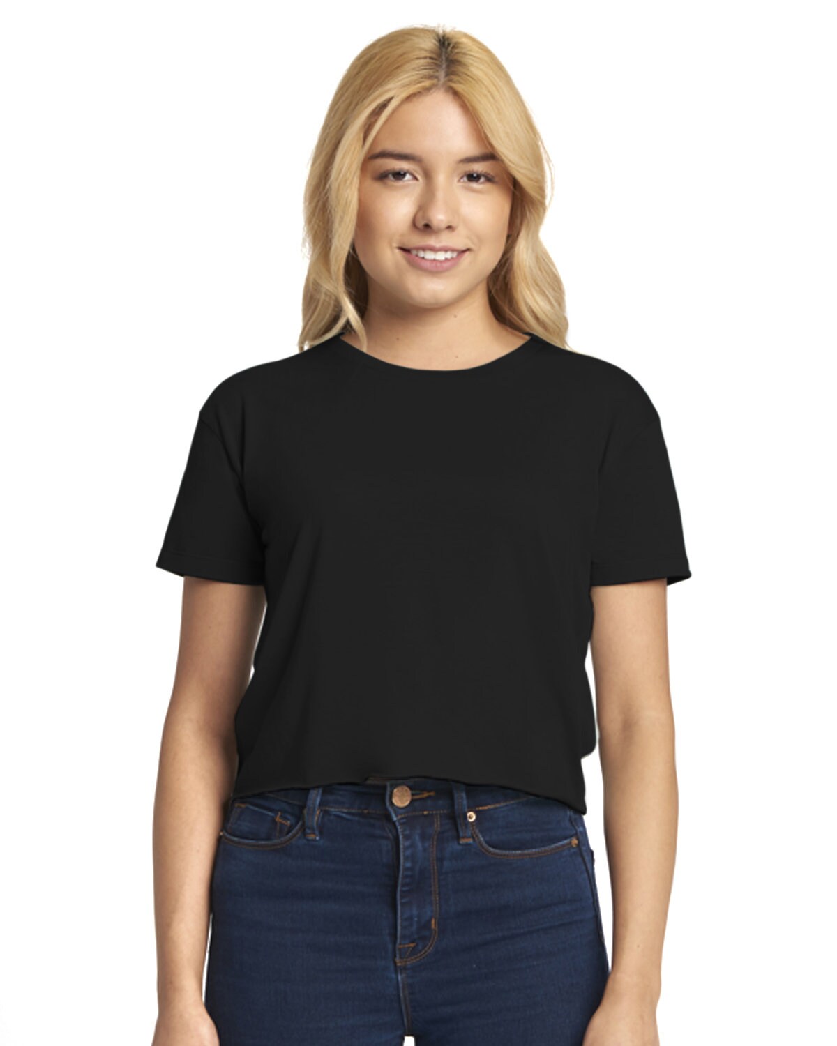 Next Level® Ladies Festival Cali Short Sleeve Crewneck Crop T Shirt