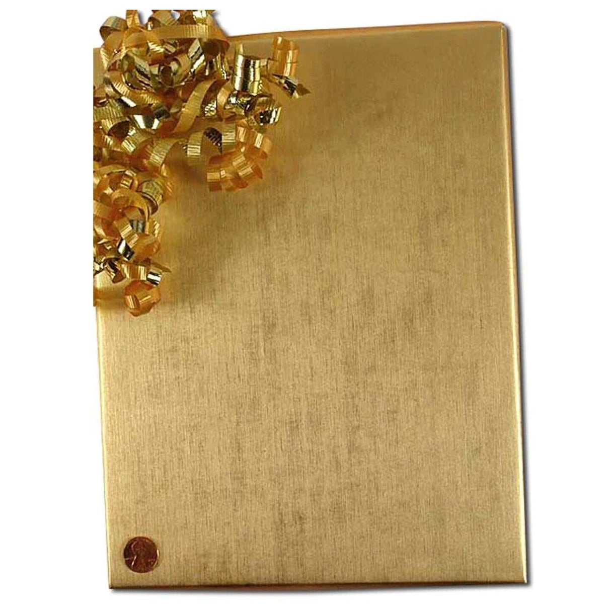 Embossed Metallic Wrapping Paper Brushed Gold 30 ''x833 '