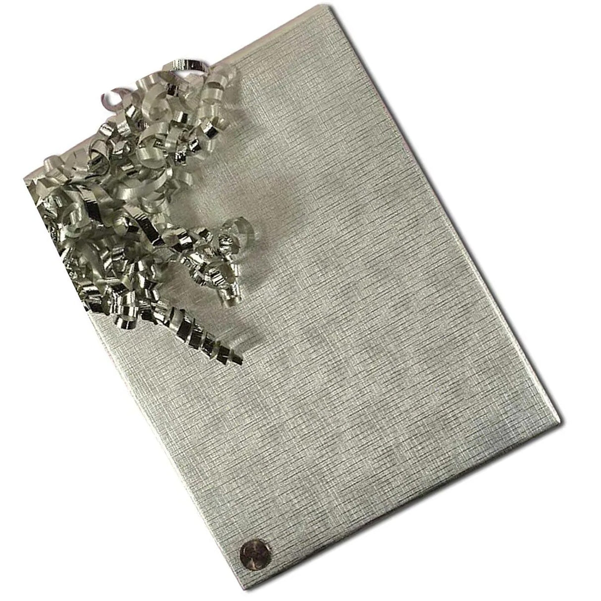Silver Textured Embossed Metallic Wrapping Paper 24" x 417" Roll