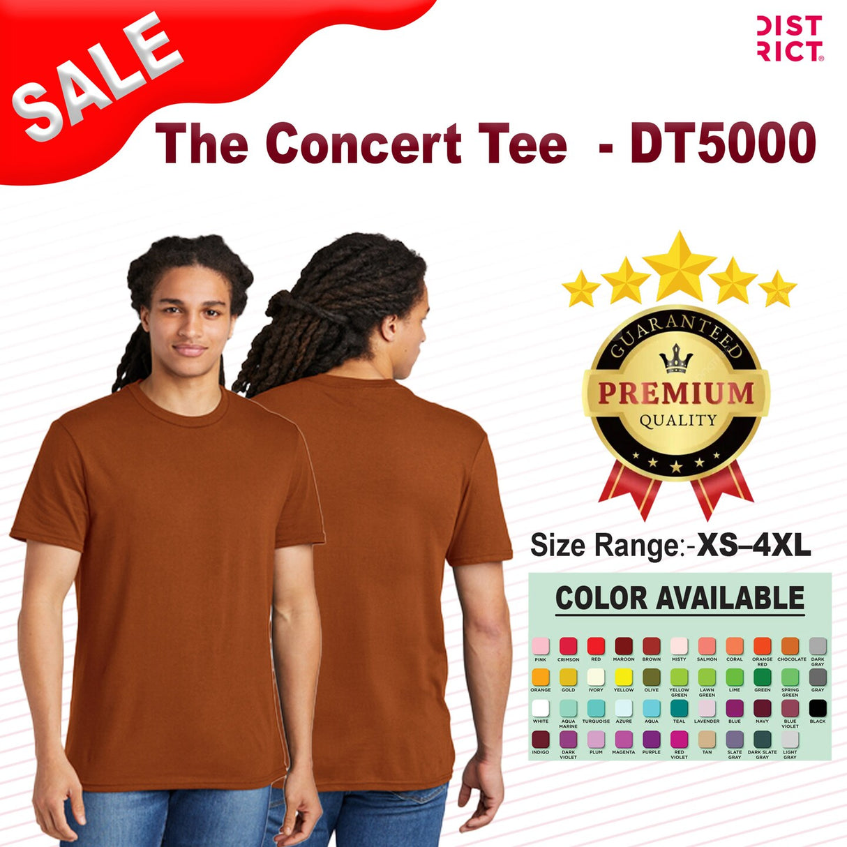 District® The Concert Short Sleeve Crew Neck Short Sleeve Tee