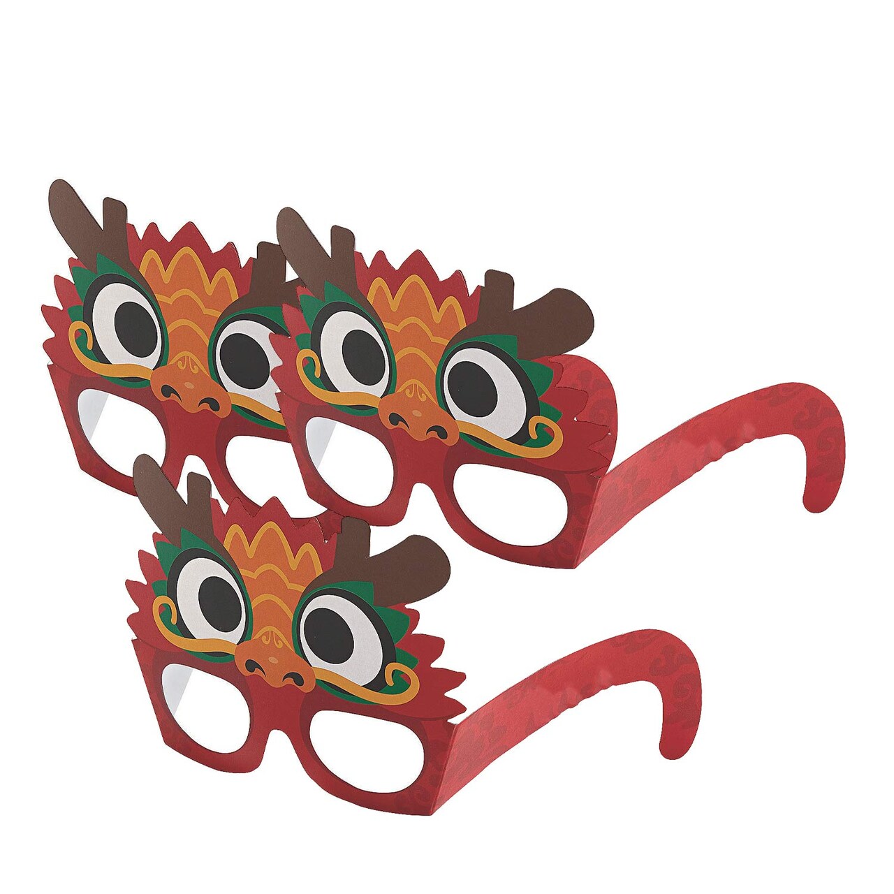Lunar New Year Dragon Glasses Set – Pack of 12