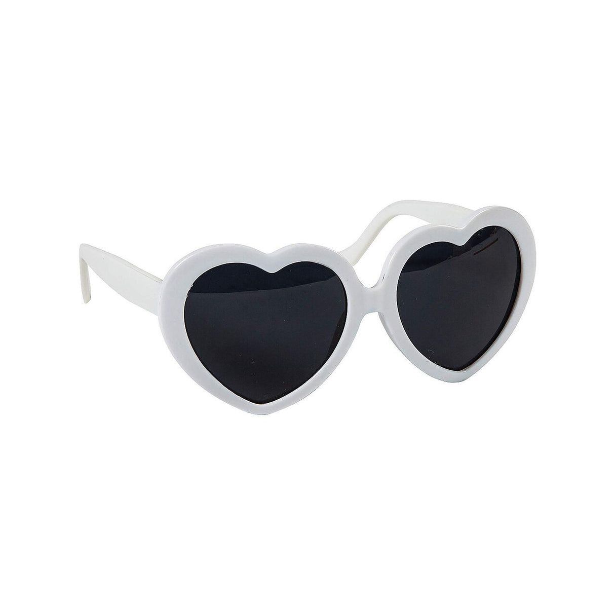 Adults White Heart-Shaped Sunglasses - 12 Pc.