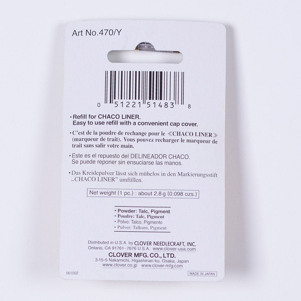 Clover Chaco Liner Refill - Yellow