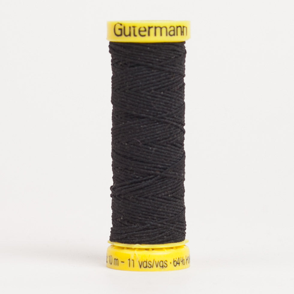 Gutermann Elastic Thread 10m - 4017 Black