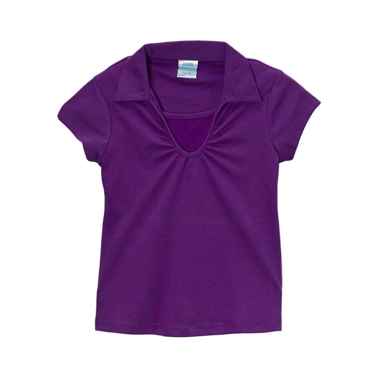 Girl's Uniform V Neck Collar Shirt
