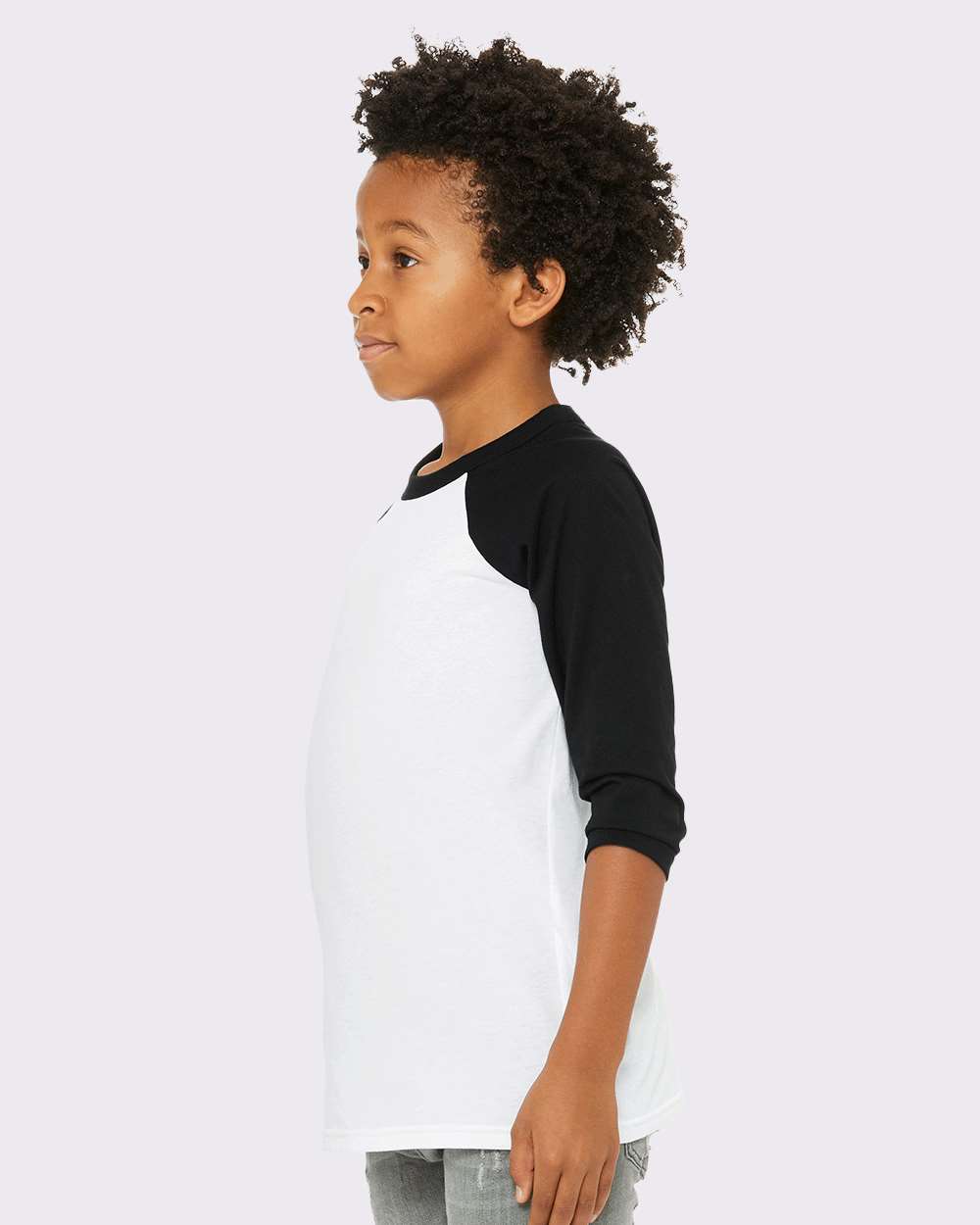 BELLA + CANVAS® Youth Three Quarter Sleeve Baseball Tee - 3200Y