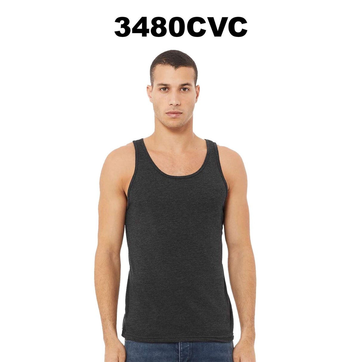 BELLA + CANVAS® Heather CVC Crew Neck Tank Top - 3480CVC