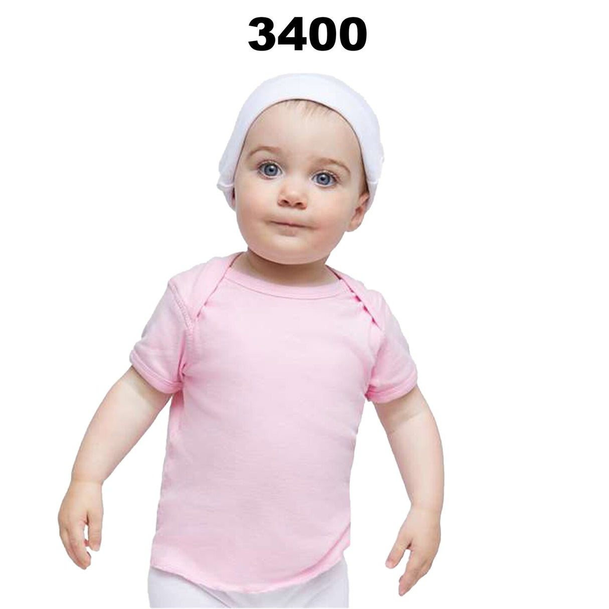 RADYAN® Infant Baby Short Sleeve Rib Tee-3400