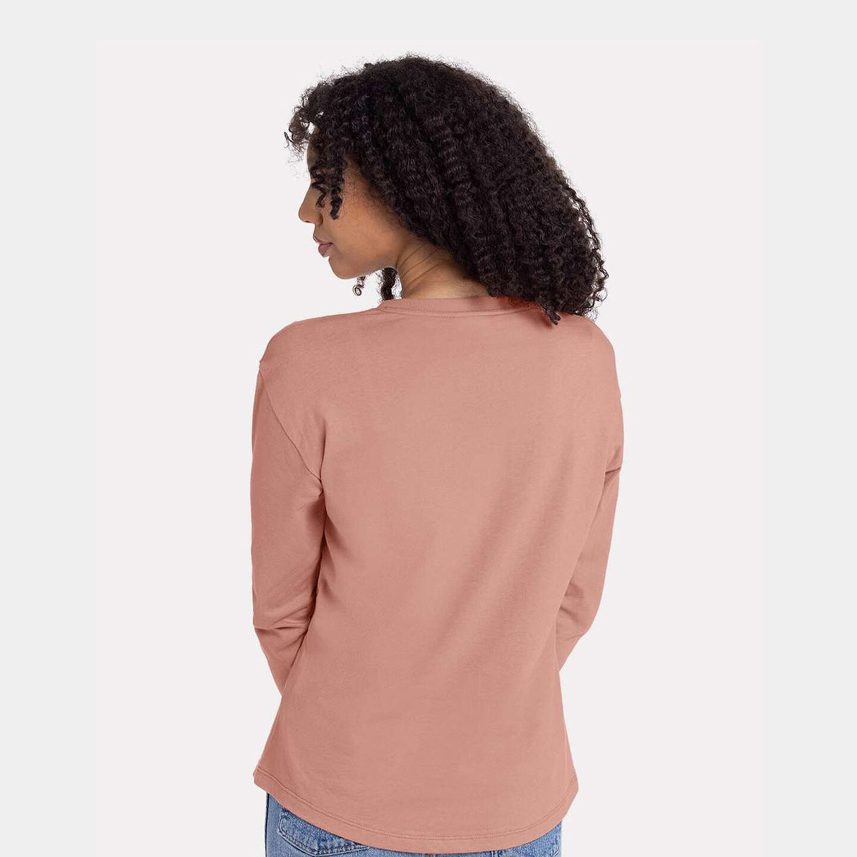 Next Level® Women's Cotton Relaxed Crewneck Long Sleeve T-Shirt