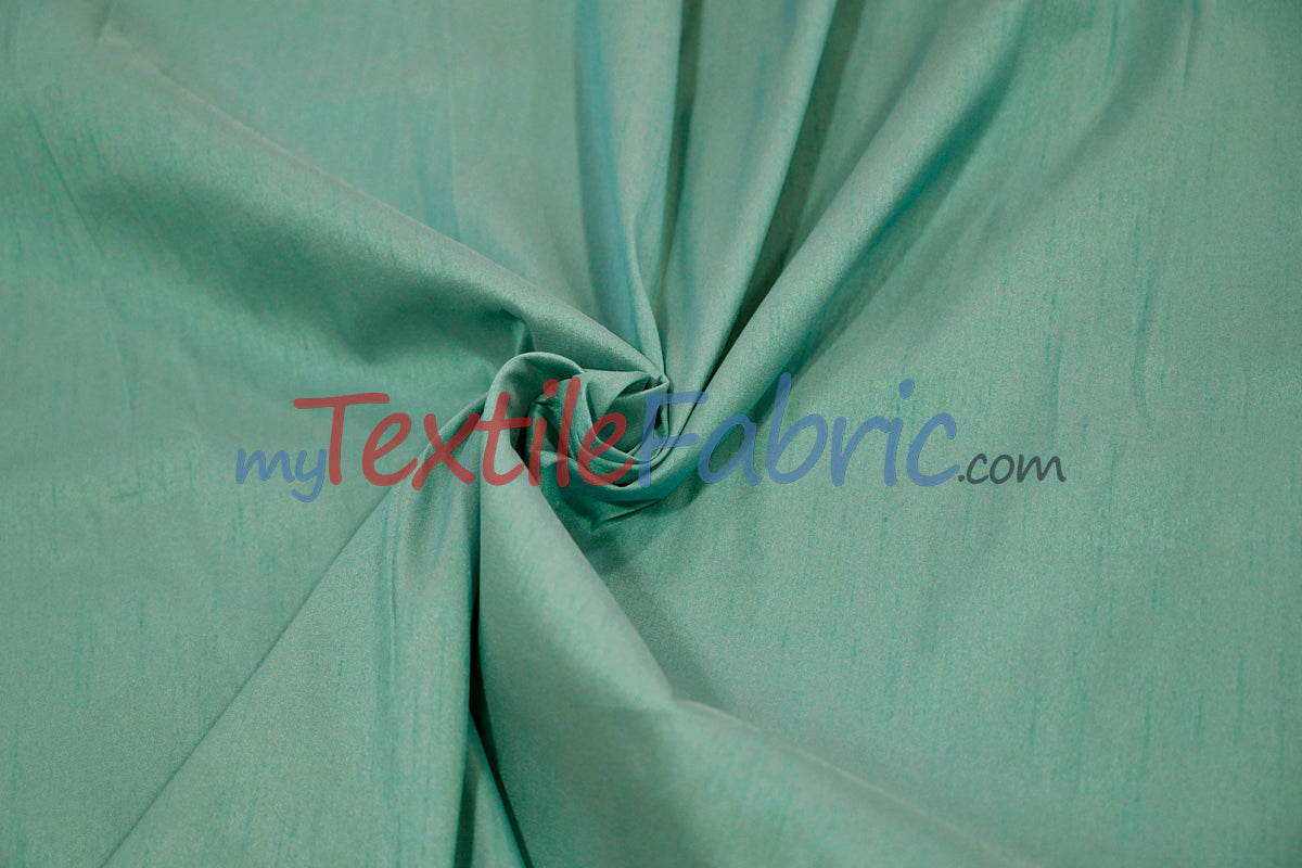 Faux Silk Polyester Dupioni Fabric - Solid Texture, 54" Width, Multiple Colors (Yards, Bolts, Sample Swatch)