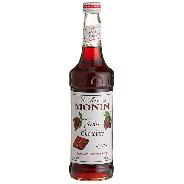 Monin Premium Swiss Chocolate Flavoring Syrup 750 mL