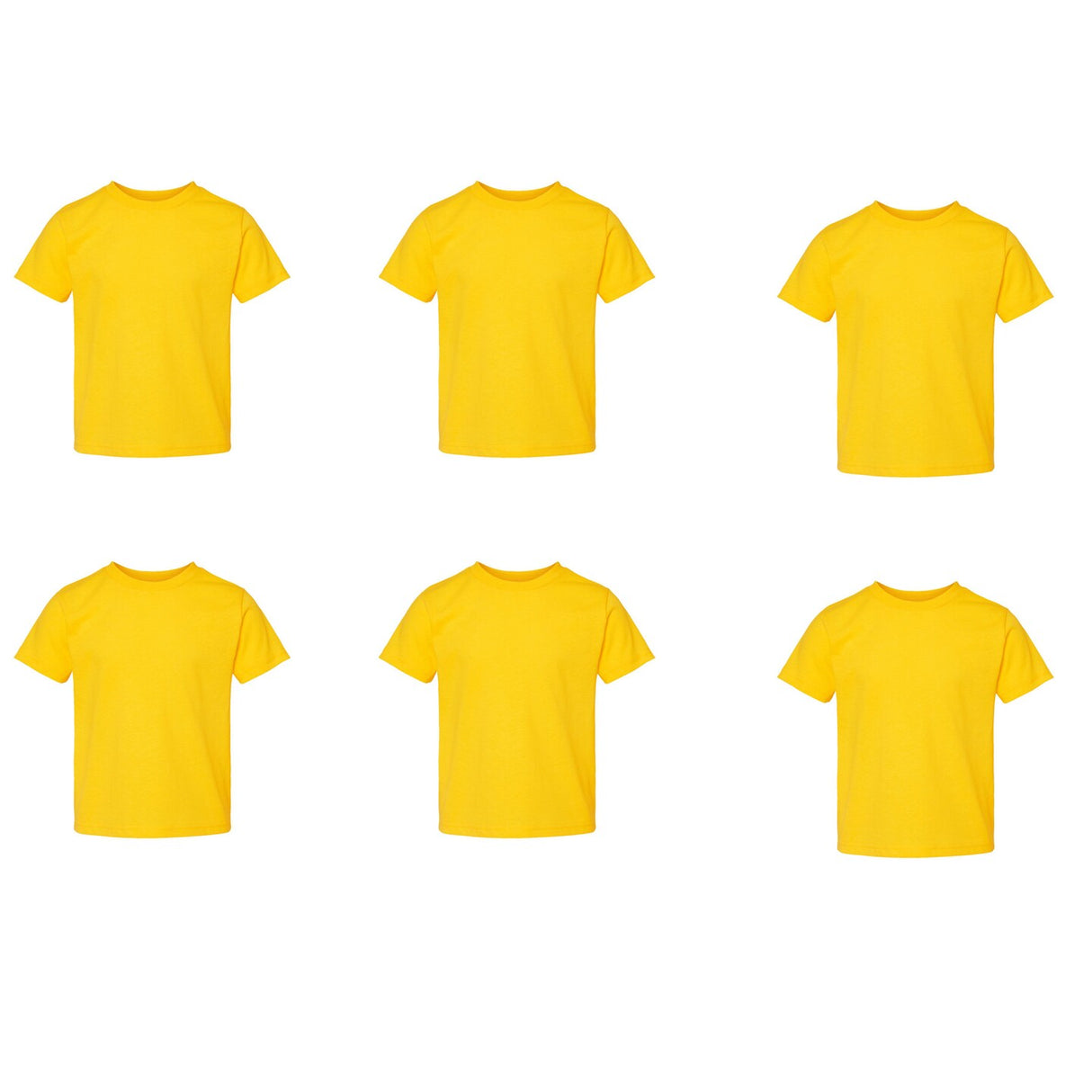 RADYAN® Toddler Cotton Jersey Crew Neck Short Sleeve Tee - 3301T