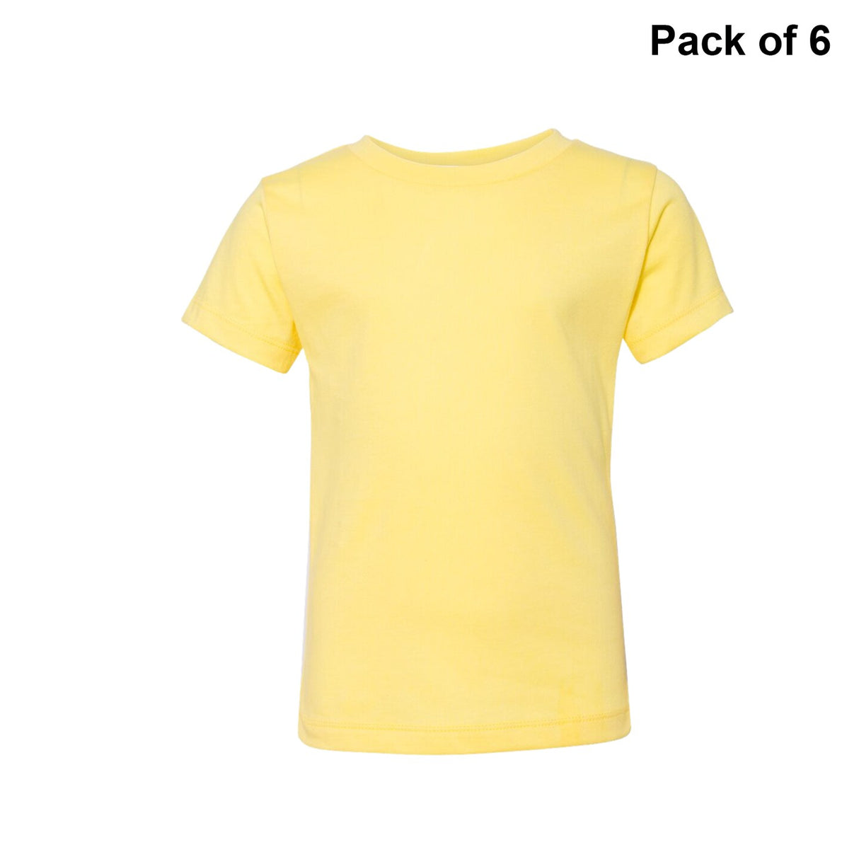 Pack of 6 : BELLA CANVAS® Toddler Jersey Short Sleeve Crewneck T-Shirts