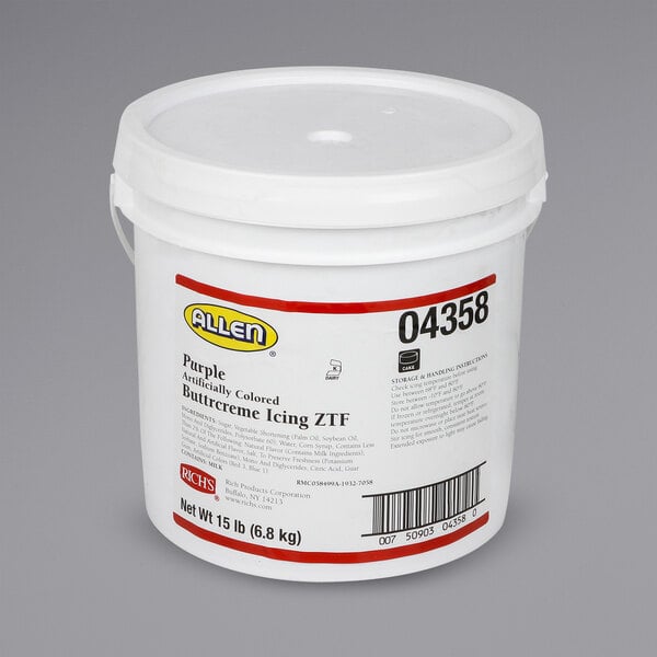 Rich's Purple Buttrcreme Icing - 15 lb. Pail