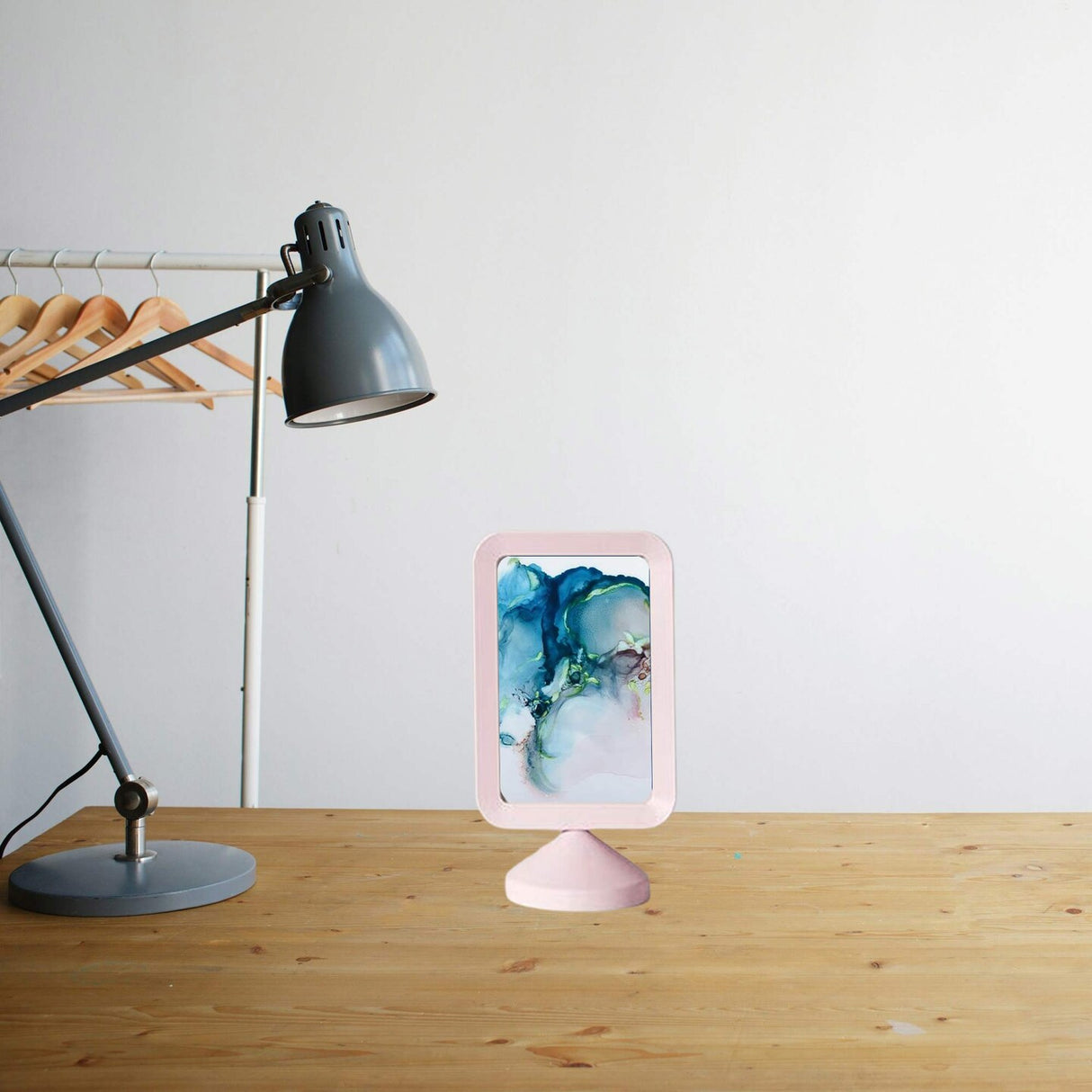 4x6 Light Pink Double-Sided Photo Frame – Freestanding Display Holder