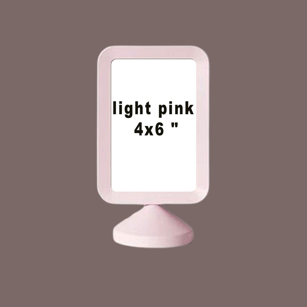 4x6 Light Pink Double-Sided Photo Frame – Freestanding Display Holder