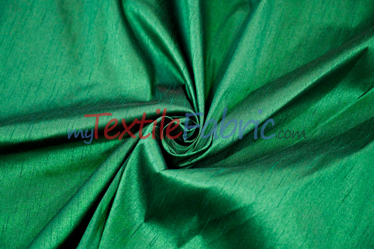 Faux Silk Polyester Dupioni Fabric - Solid Texture, 54" Width, Multiple Colors (Yards, Bolts, Sample Swatch)