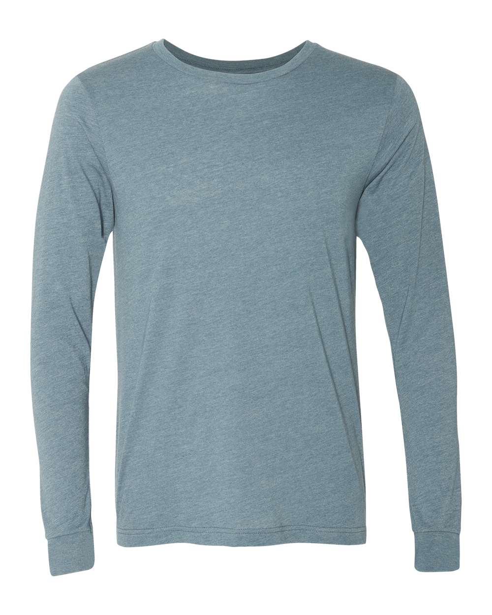 BELLA + CANVAS® Heather CVC Crewneck Long Sleeve Tee