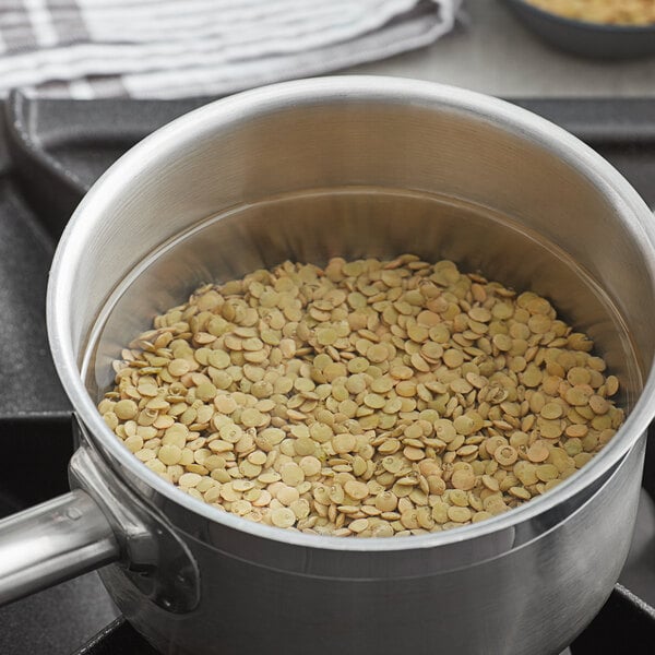 Organic Dried Green Lentils - 25 lb.