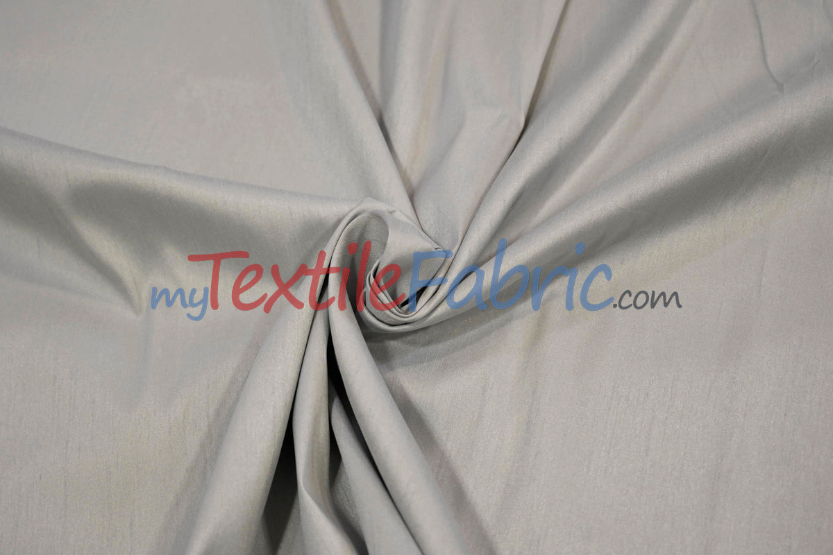 Faux Silk Polyester Dupioni Fabric - Solid Texture, 54" Width, Multiple Colors (Yards, Bolts, Sample Swatch)