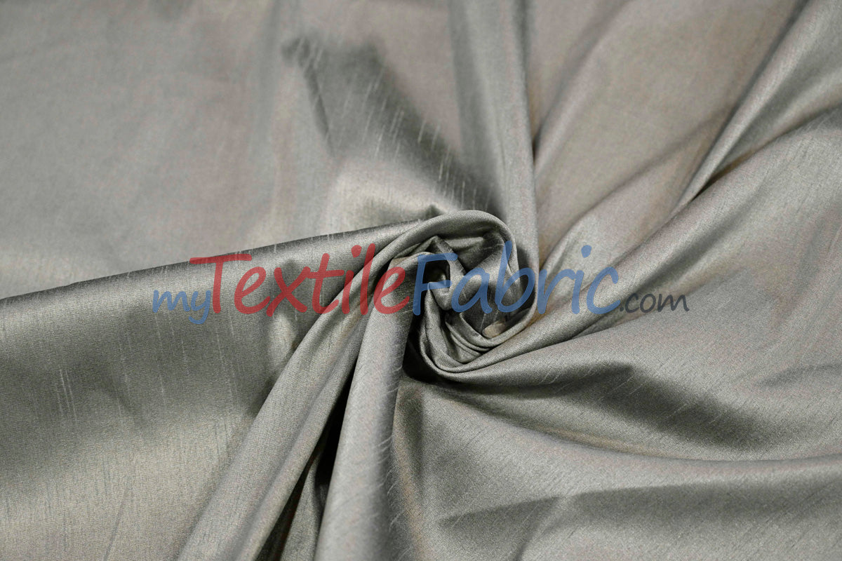 Faux Silk Polyester Dupioni Fabric - Solid Texture, 54" Width, Multiple Colors (Yards, Bolts, Sample Swatch)