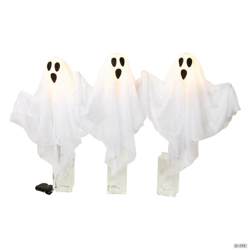 20" LED Ghost Yard Stakes - 3 Pc.