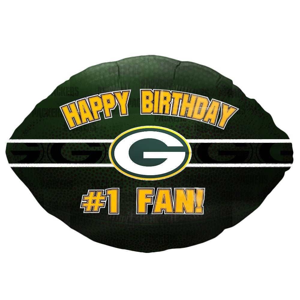 Foil Balloon Green Bay Packers Happy Birthday