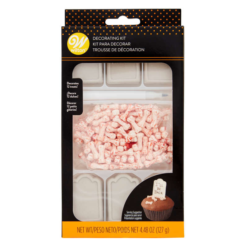 Wilton Graveyard Tombstones & Bones Edible Decorations Kit