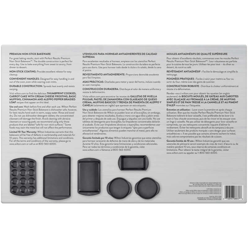 Wilton Perfect Results Bakeware Essentials Nonstick Bakeware Set, 6-Piece