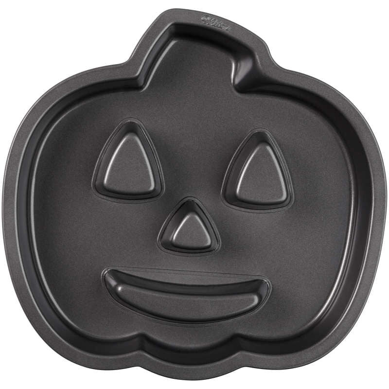 Wilton Halloween Non-Stick Pumpkin-Shaped Fluted Cake Pan, 11 x 10-Inch