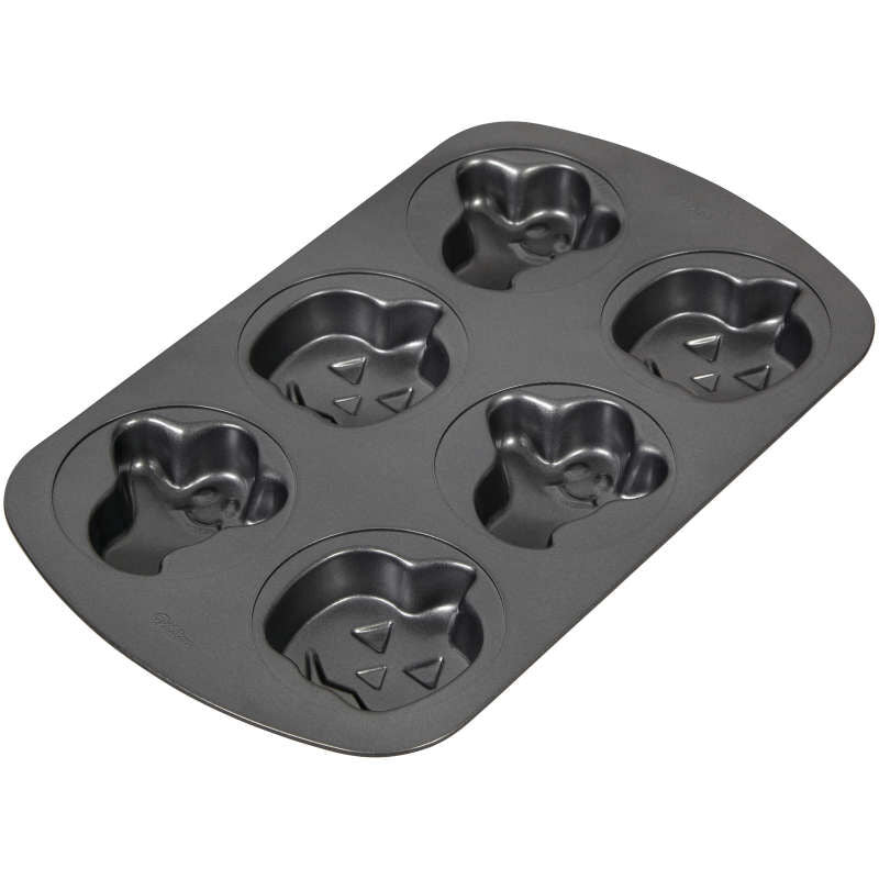 Wilton Halloween Ghost and Pumpkin Mini Cake Pan, 6-Cavity