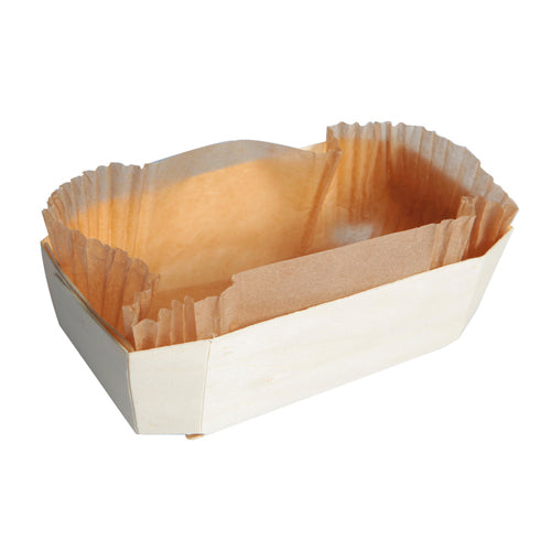 PacknWood Wooden Baking Mold, 7.5" x 3.1" x 1.8" High - Case of 150